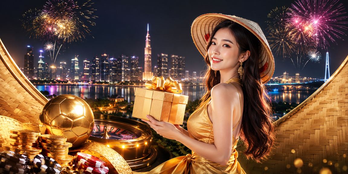 Người dùng tại TP. Hồ Chí Minh trải nghiệm casino và cá cược trực tuyến với hình ảnh nón lá truyền thống