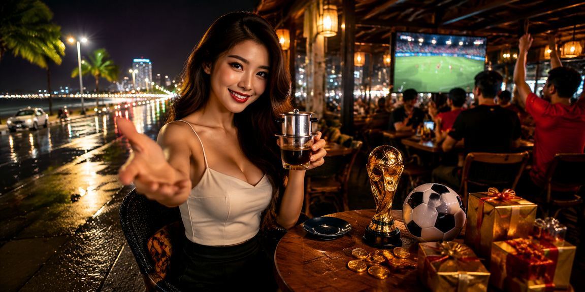 Người dùng tại Vũng Tàu xem kết quả cá cược bóng đá bên cốc cà phê buổi sáng
